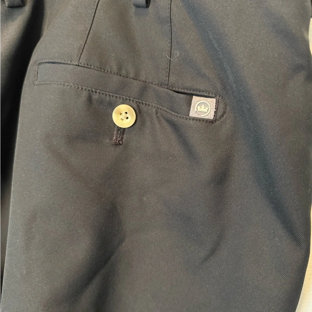 Peter Millar Black Salem Performance Short 9 inch Size 42 Preppy Golf